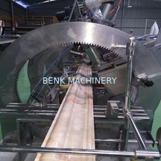 250KG/H μίμησης μαρμάρινη μηχανή γραμμών παραγωγής 37kw Siemens φύλλων PVC παραγωγής