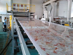 1220mm X 2440mm μαρμάρινη γραμμή παραγωγής φύλλων PVC, μαρμάρινη μηχανή πινάκων PVC